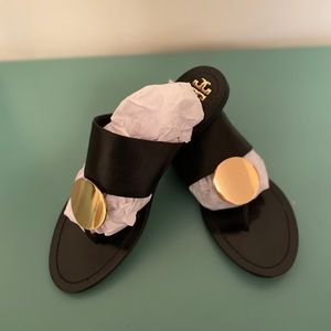 Tory Burch Black Patos Sandals